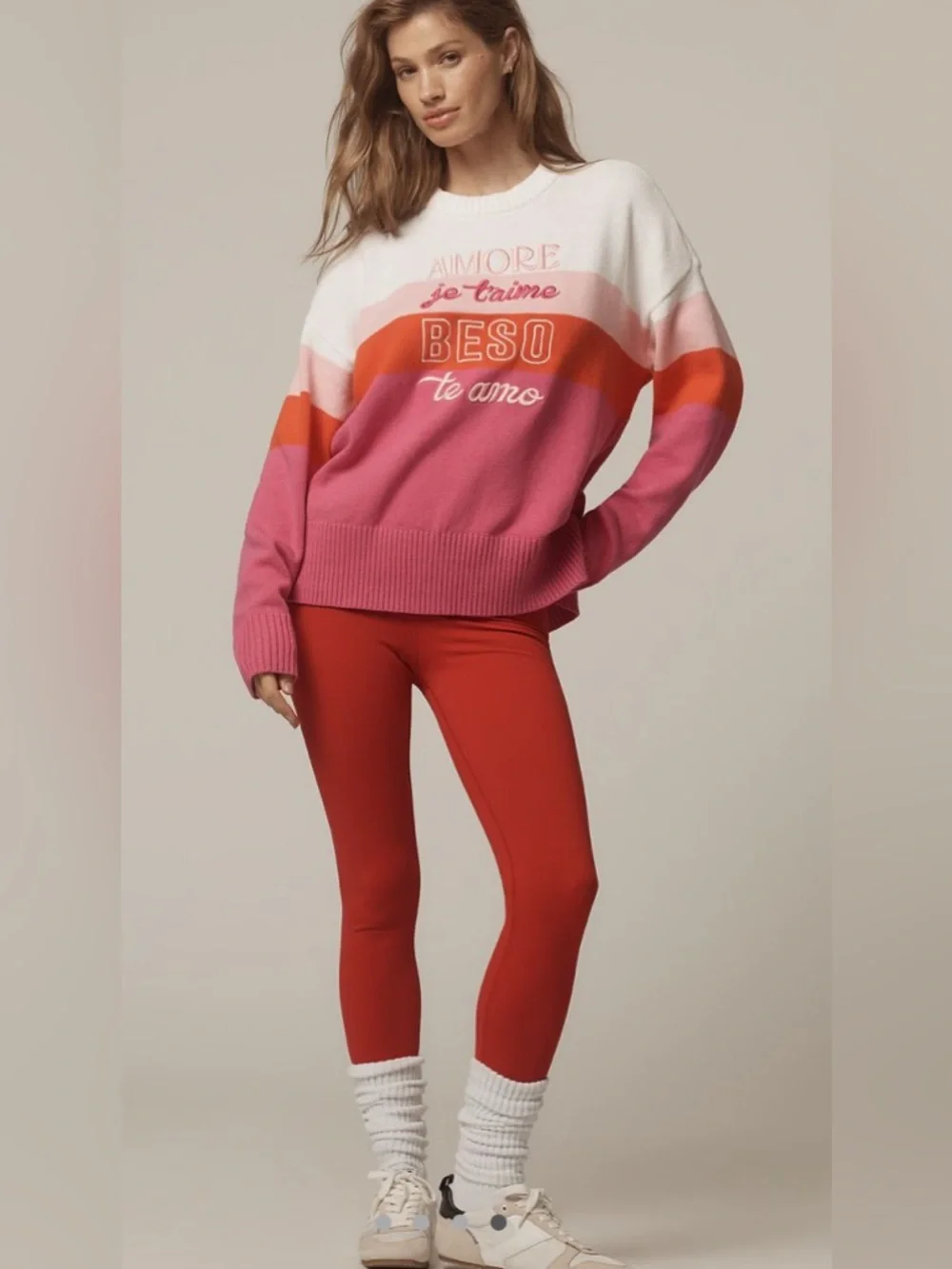 Beach Riot Calle Love Long Sleeve Sweater - Picture 1 of 6
